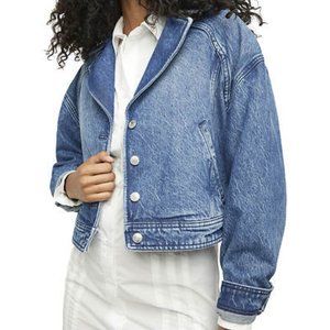 Free People Now or Never Long Sleeve Denim Jacket